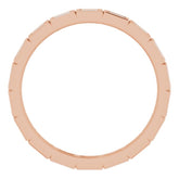 14K Rose 1/3 CTW Natural Diamond Eternity Band Size 7